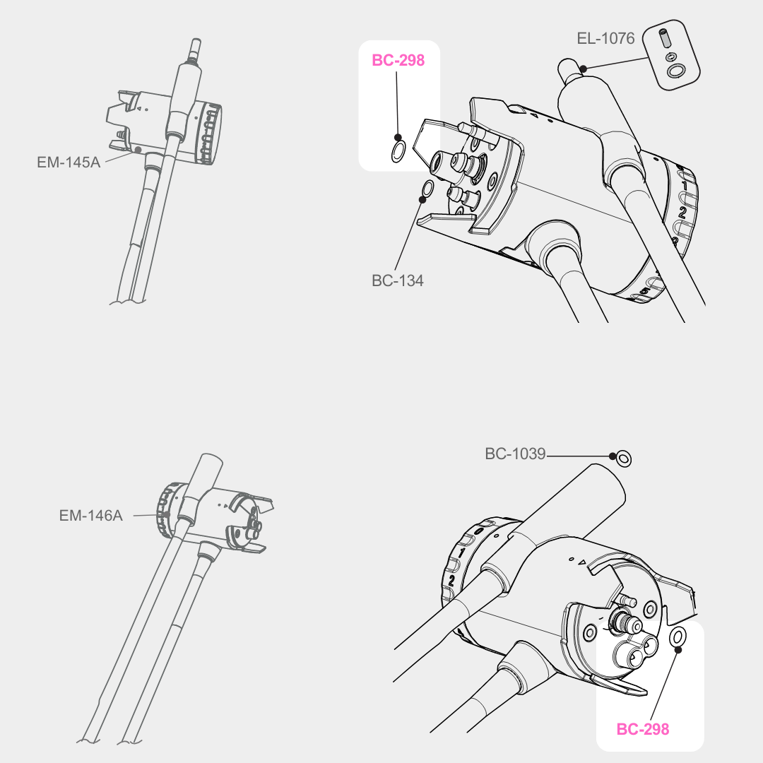 O-ring for AIRFLOW or PIEZON Handpiece Cords